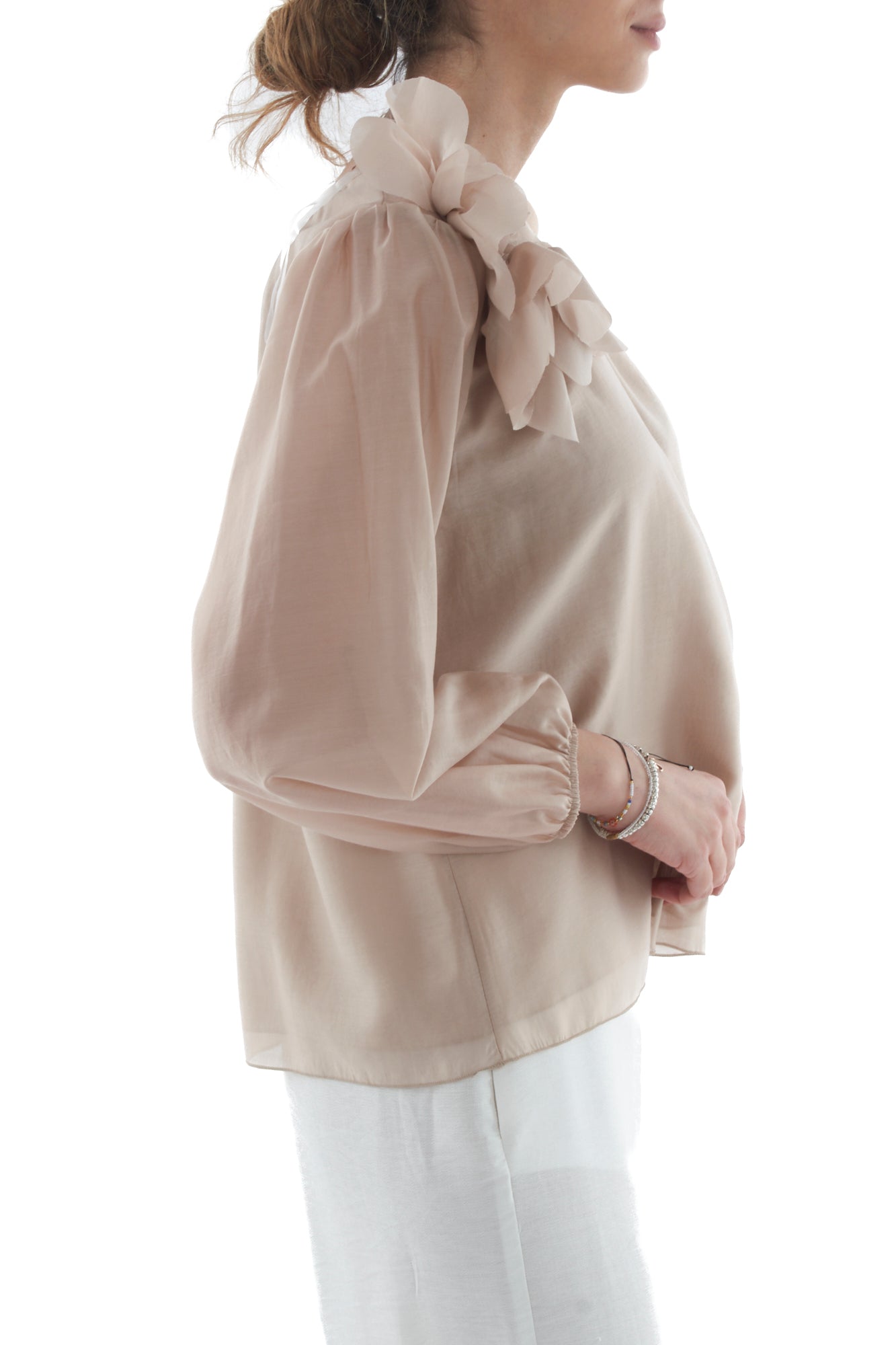 MOTEL Maglia monospalla da Donna Motel - Beige Beige