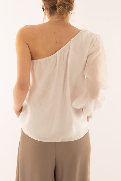 Maglia monospalla da Donna Motel - Bianco