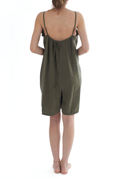 Tuta corta da Donna Motel - Militare