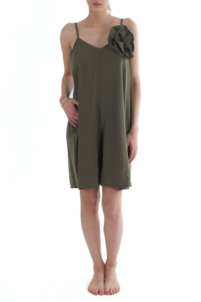 Tuta corta da Donna Motel - Militare