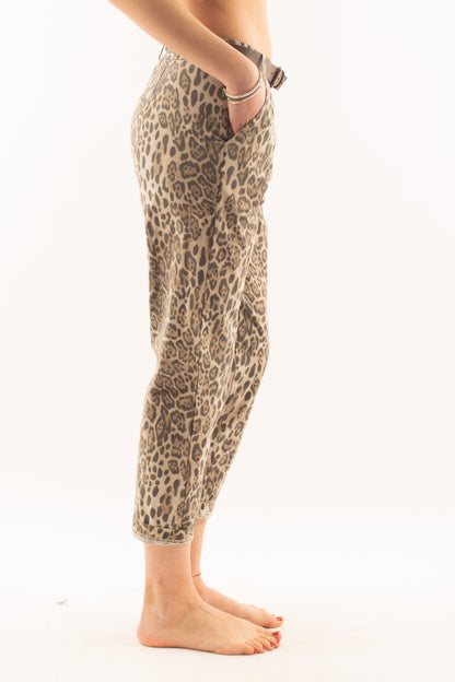 Pantalone maculato da Donna Motel - Sabbia