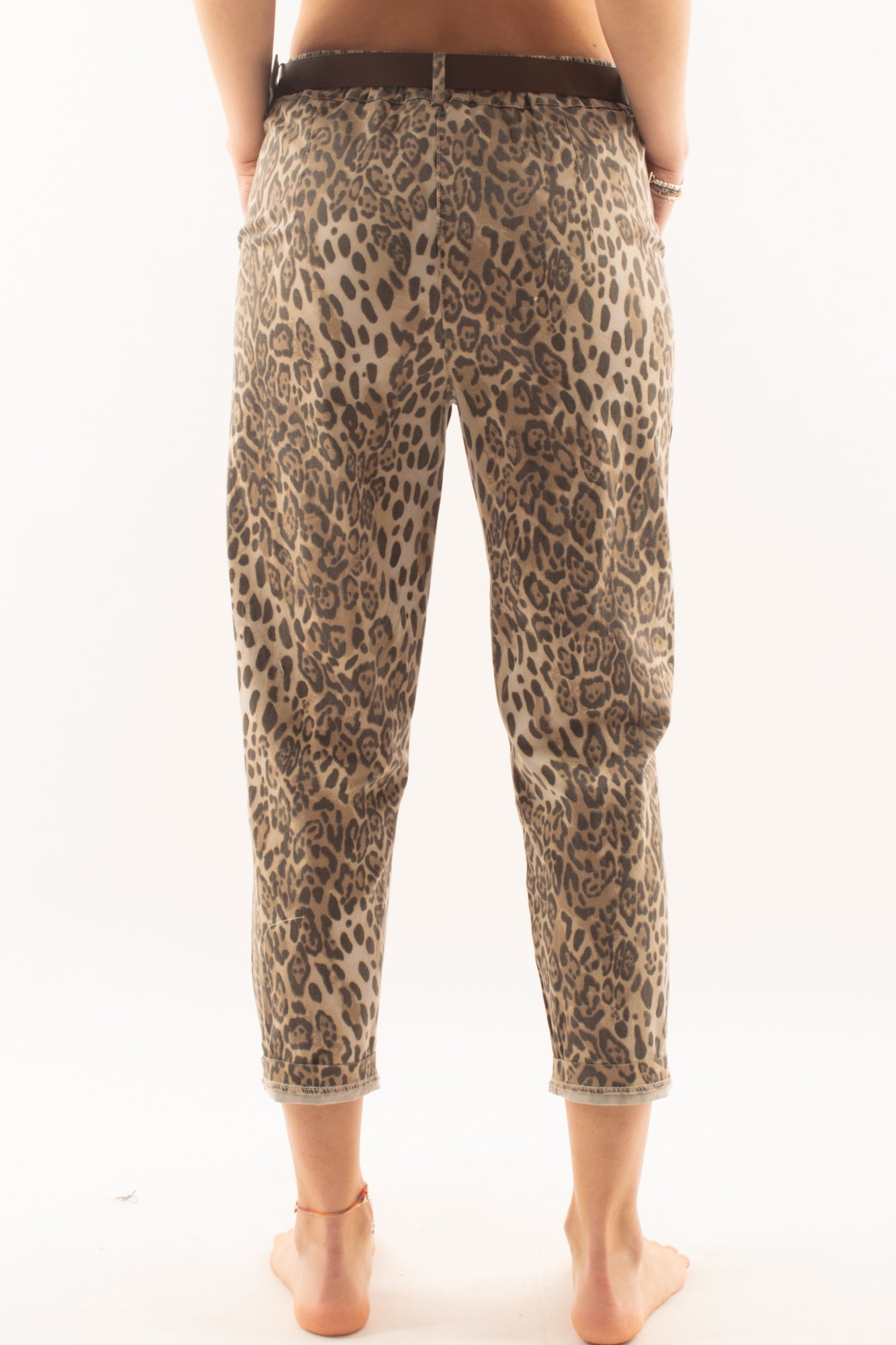 Pantalone maculato da Donna Motel - Sabbia