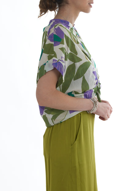 Camicia fantasia da Donna Motel- Verde