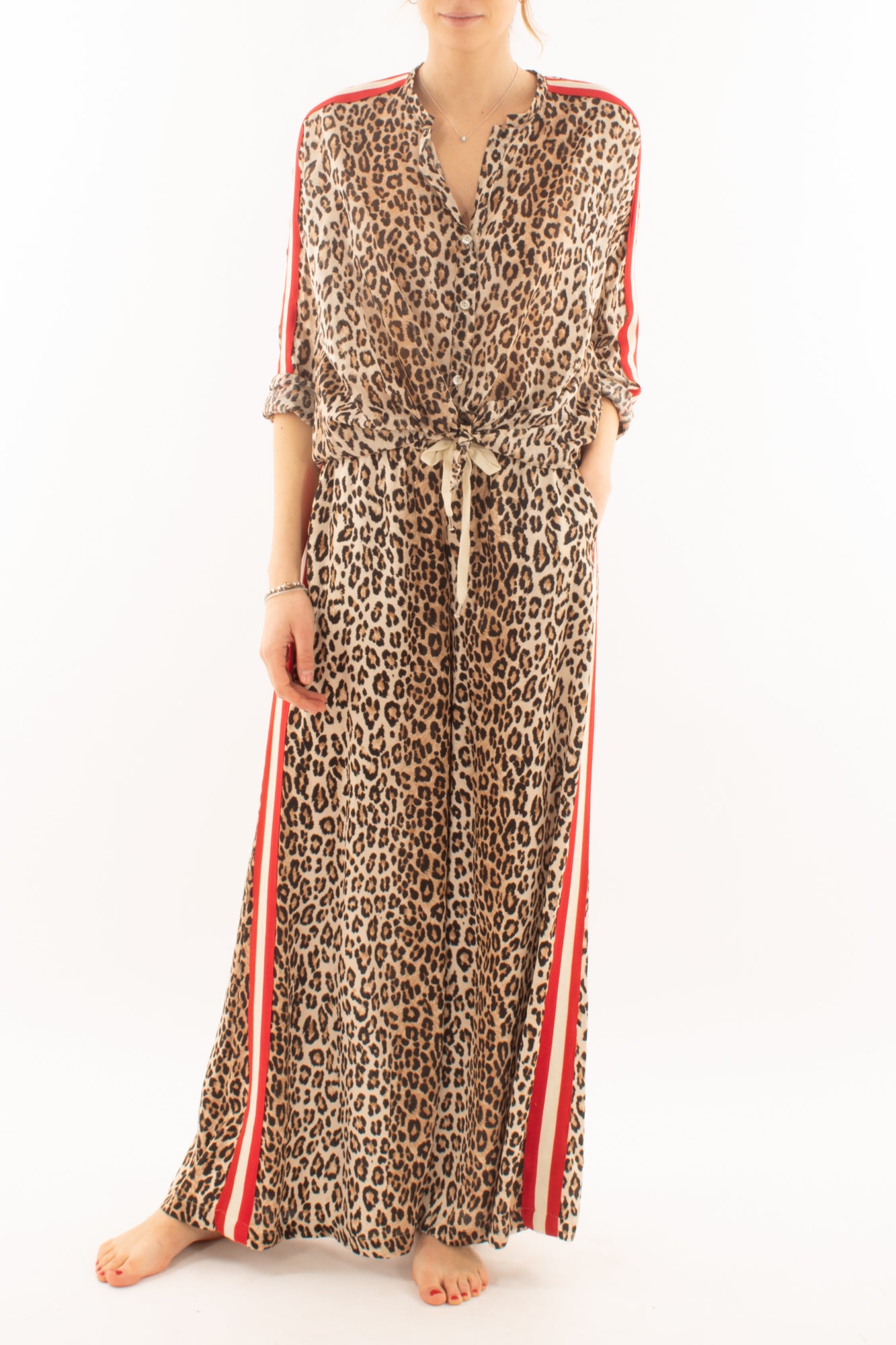 Camicia maculata da Donna Motel - Sabbia