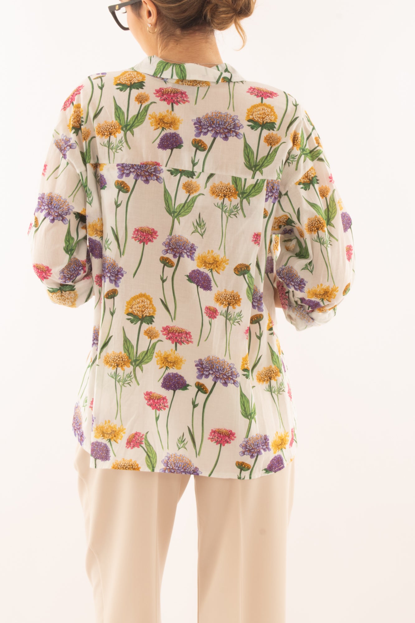 Camicia floreale da Donna Motel - Bianco