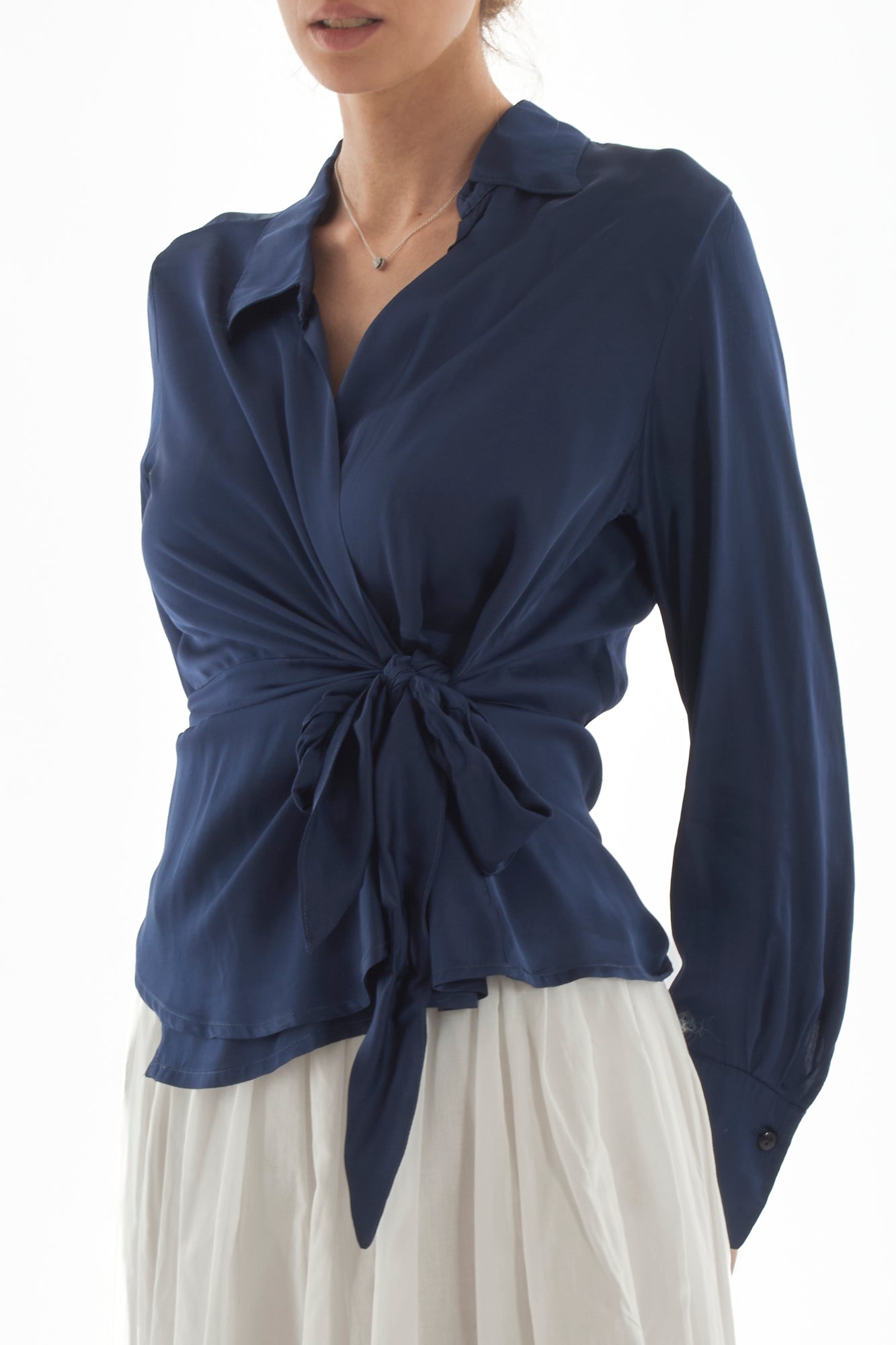 maglia incrociata da Donna Motel - Blu