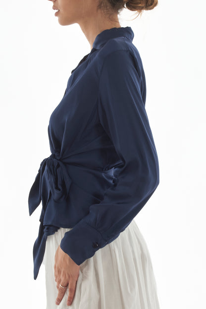 maglia incrociata da Donna Motel - Blu