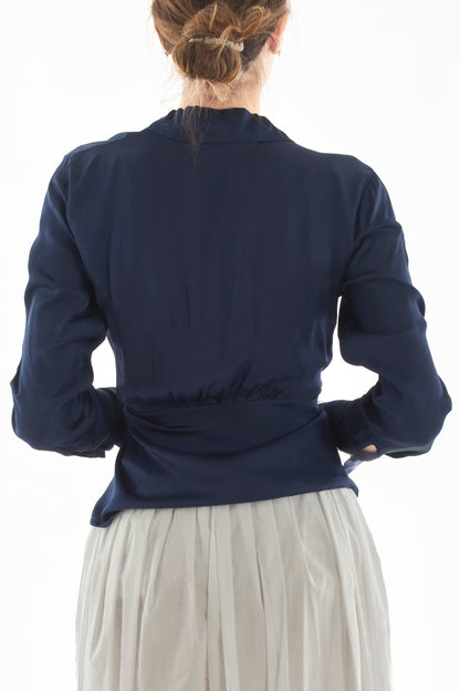 maglia incrociata da Donna Motel - Blu