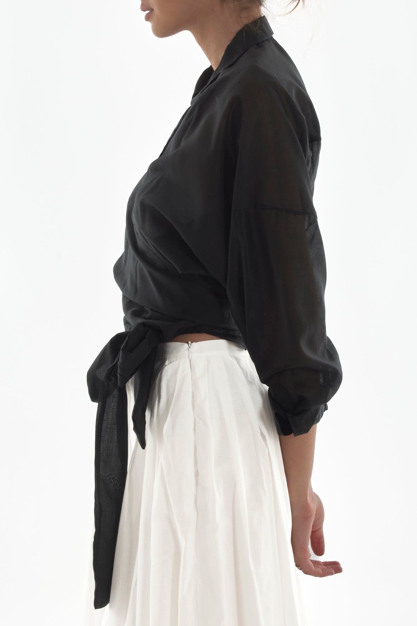 maglia incrociata da Donna Motel - Nero