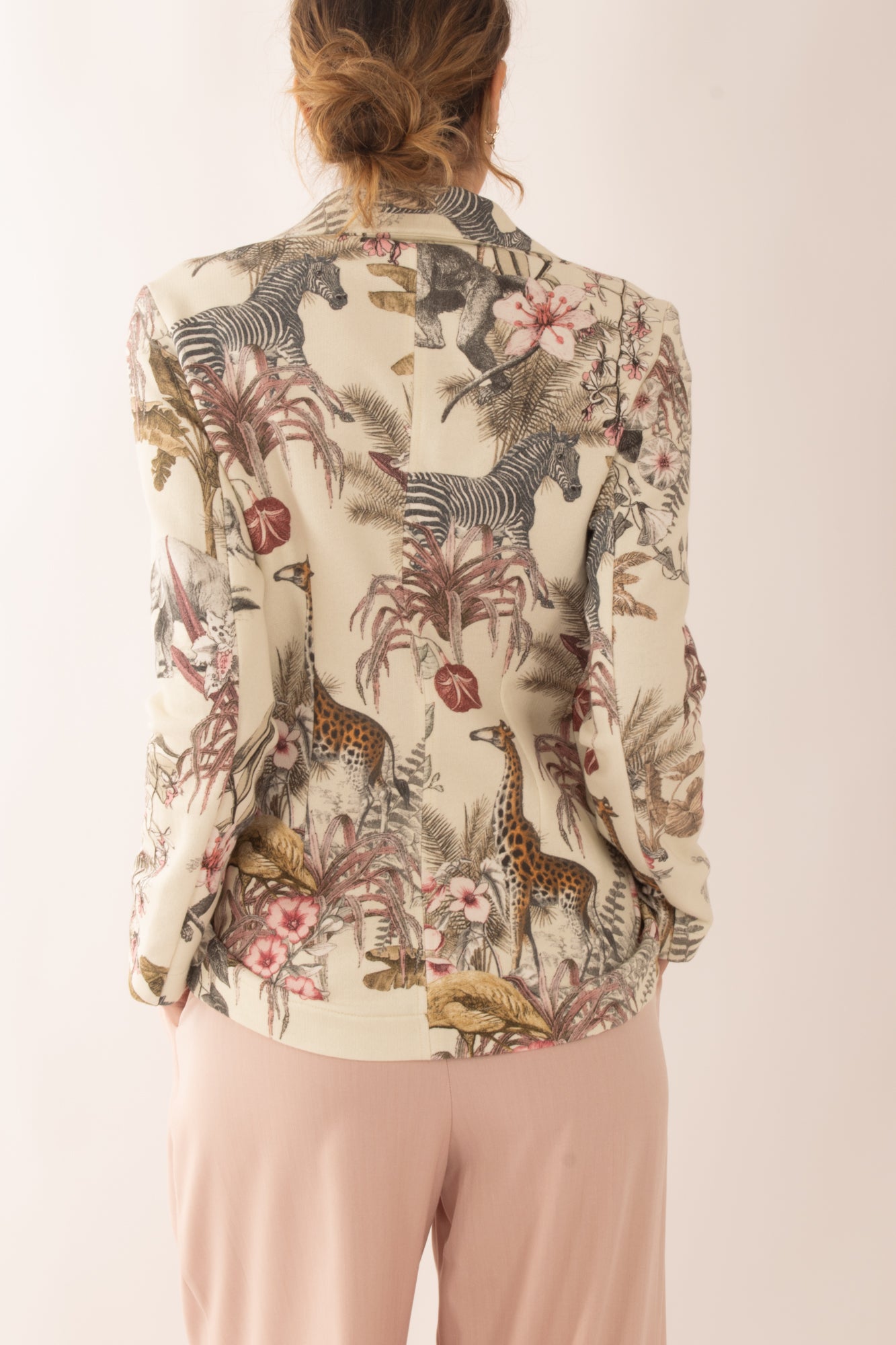 Giacca stampata da Donna Motel - Sabbia