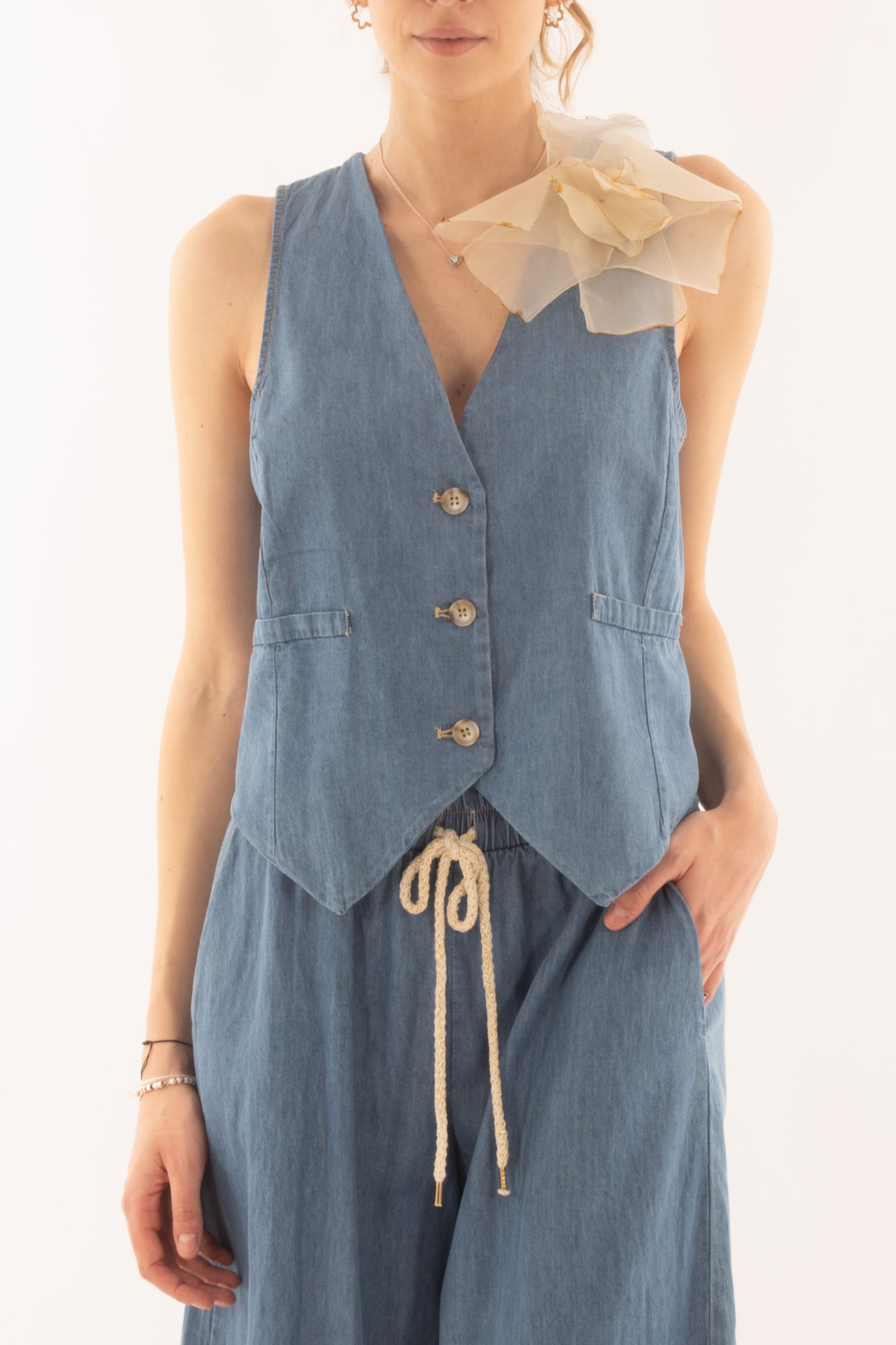 MOTEL Gilet di jeans da Donna Motel - Jeans Jeans