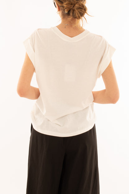 Maglia con pizzo da Donna Motel - Bianco