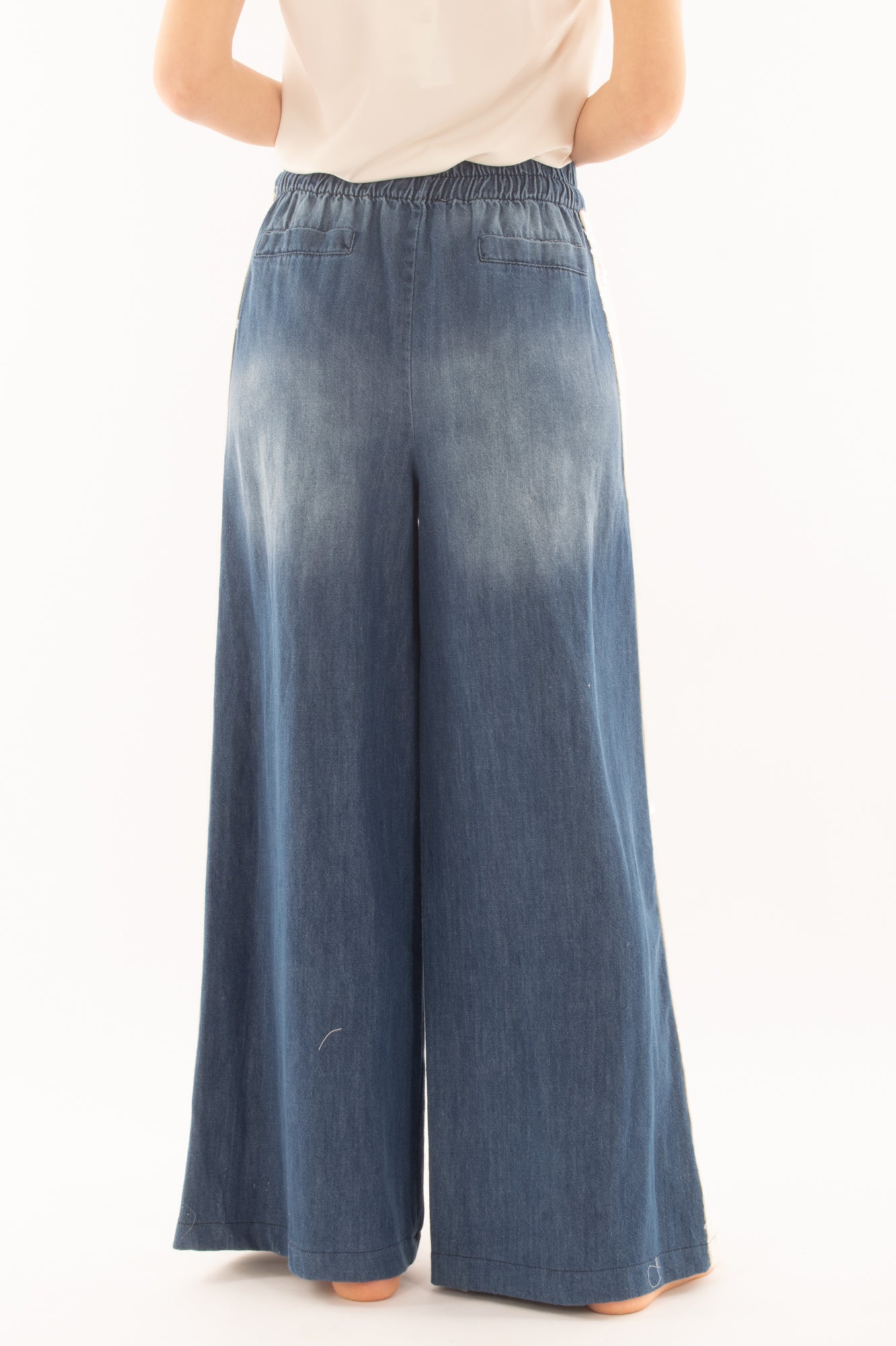 MOTEL Pantalone a palazzo con paillettes da Donna Motel - Jeans Jeans