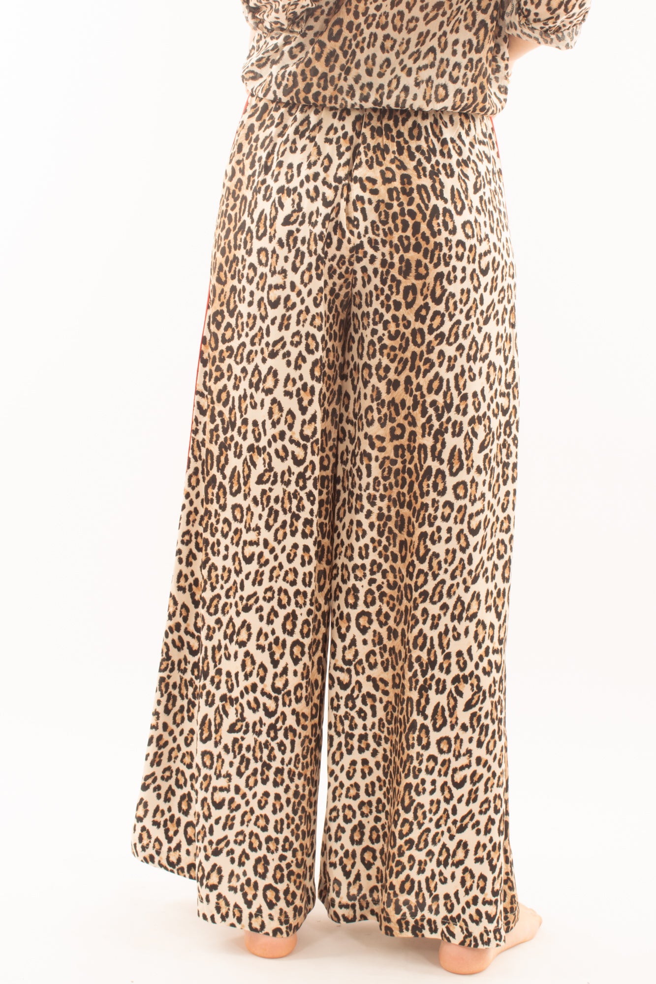 Pantalone a palazzo maculato da Donna Motel - Sabbia