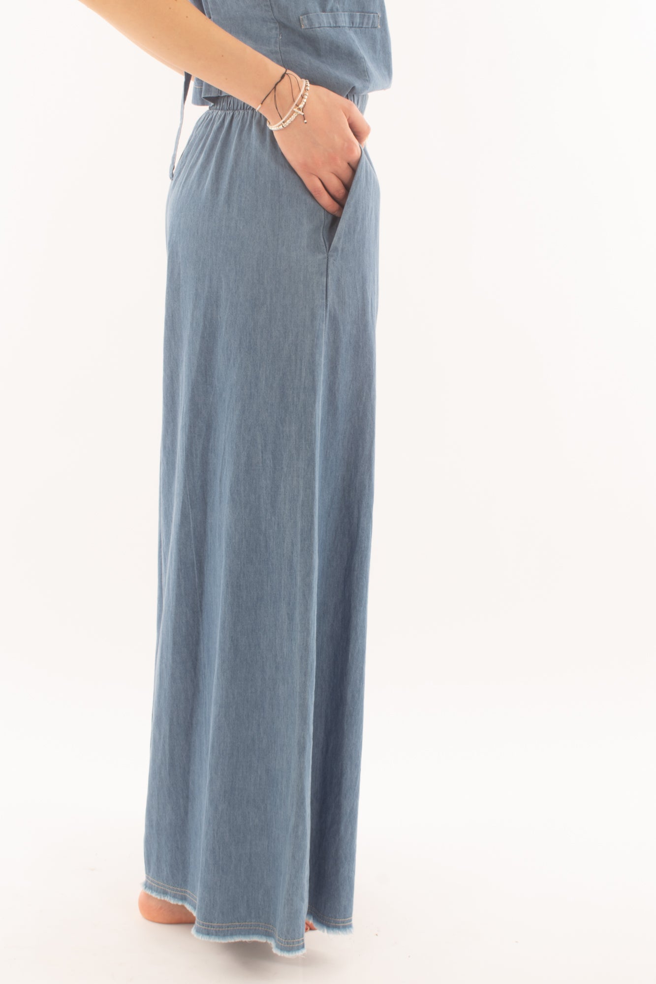 Pantalone in tela di jeans da Donna Motel - Jean