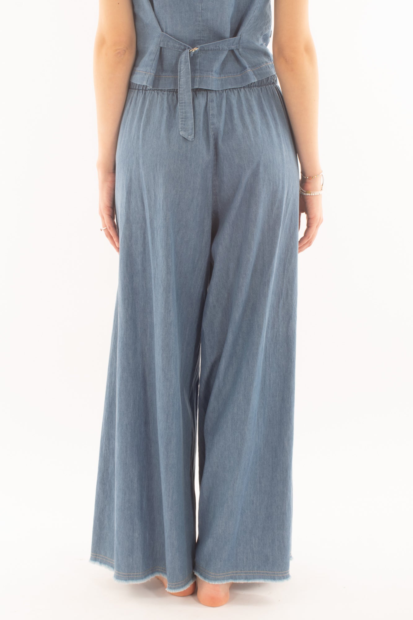 Pantalone in tela di jeans da Donna Motel - Jean