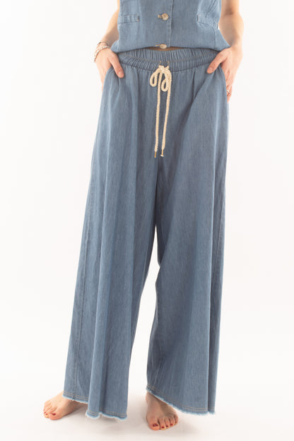 Pantalone in tela di jeans da Donna Motel - Jean