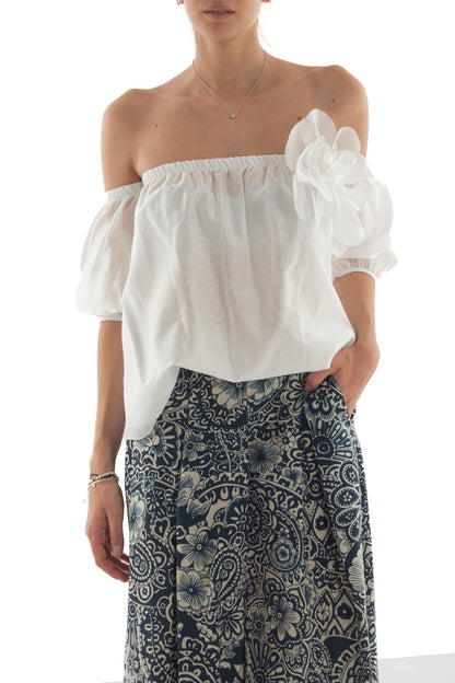 Maglia shiffer da Donna Motel - Bianco