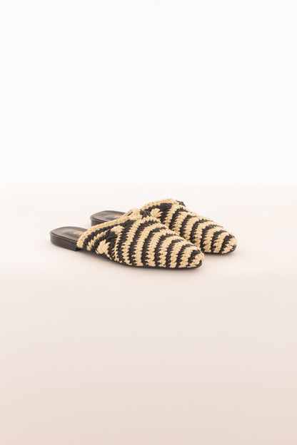 Mules in raffia da Donna Ovye - Sabbia