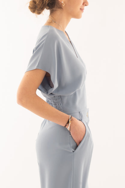 Maglia corta da Donna Saiph - Celeste