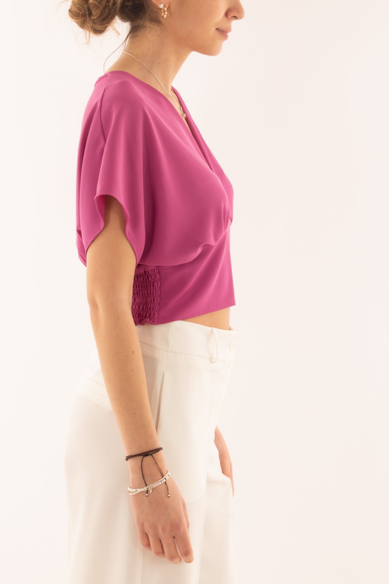 Maglia corta da Donna Saiph - Malva