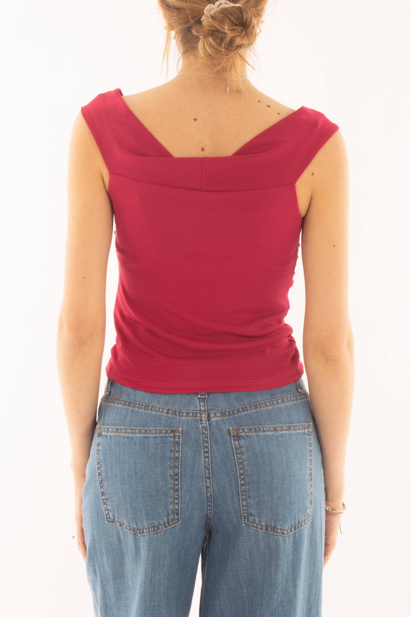 Maglia con scollo a v da Donna Saiph - Fragola