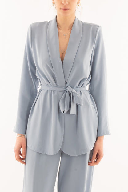 Giacca con cinta da Donna Saiph - Celeste