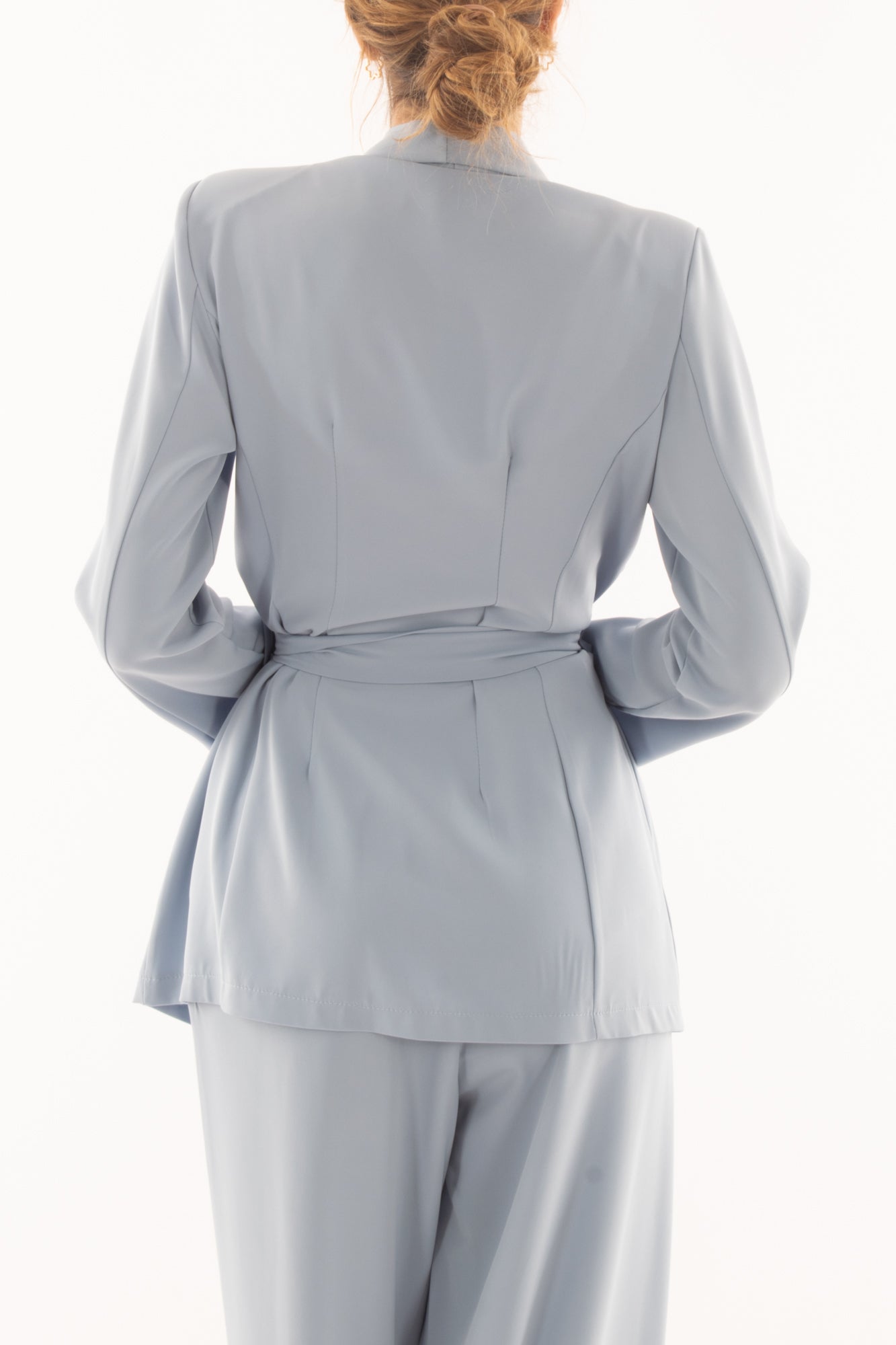 Giacca con cinta da Donna Saiph - Celeste