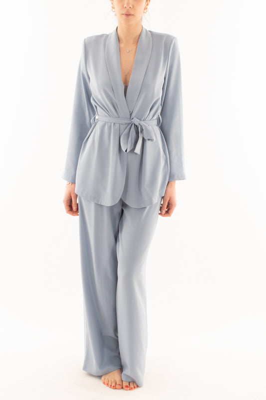 Giacca con cinta da Donna Saiph - Celeste