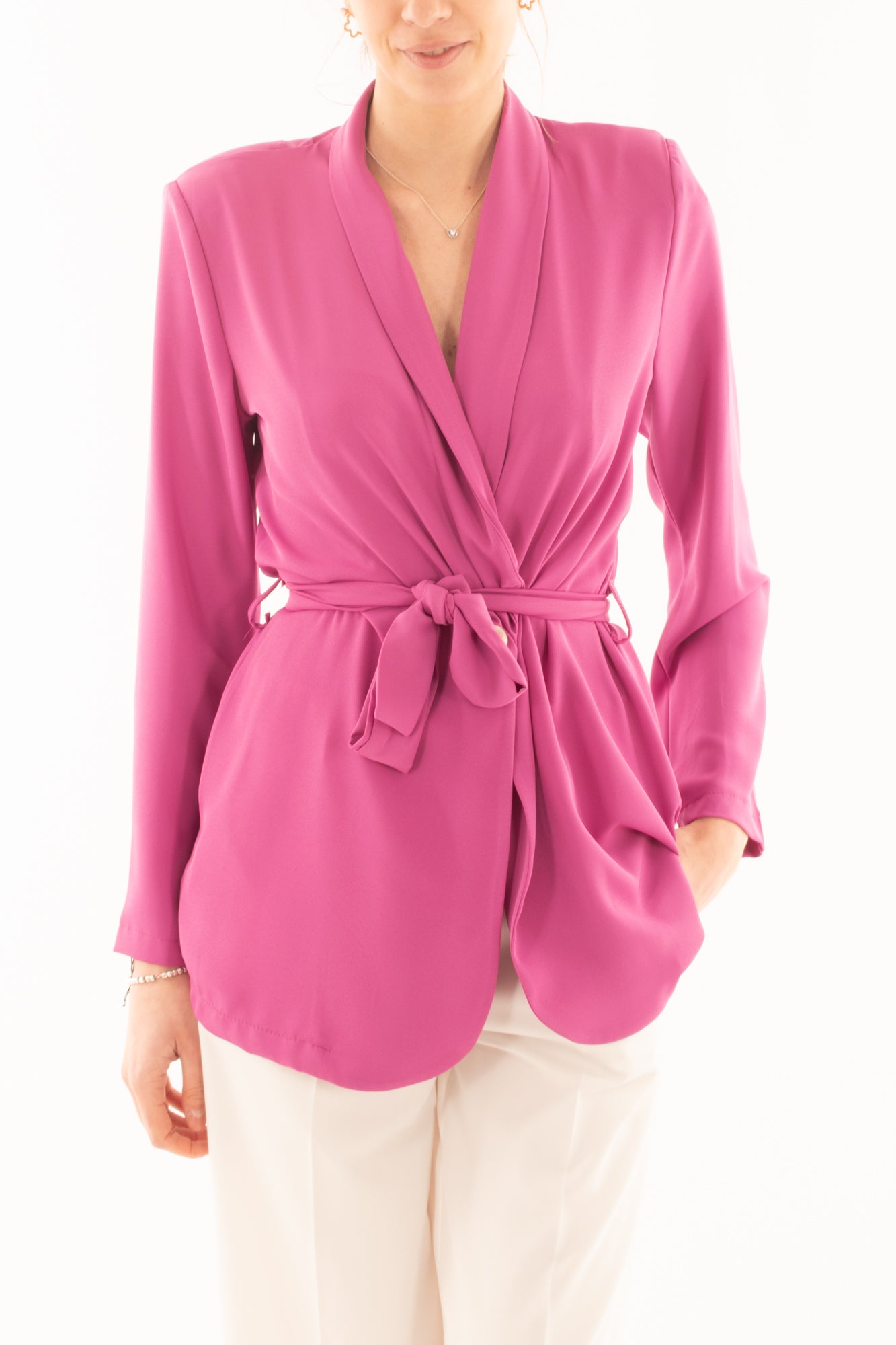 Giacca con cinta da Donna Saiph - Malva