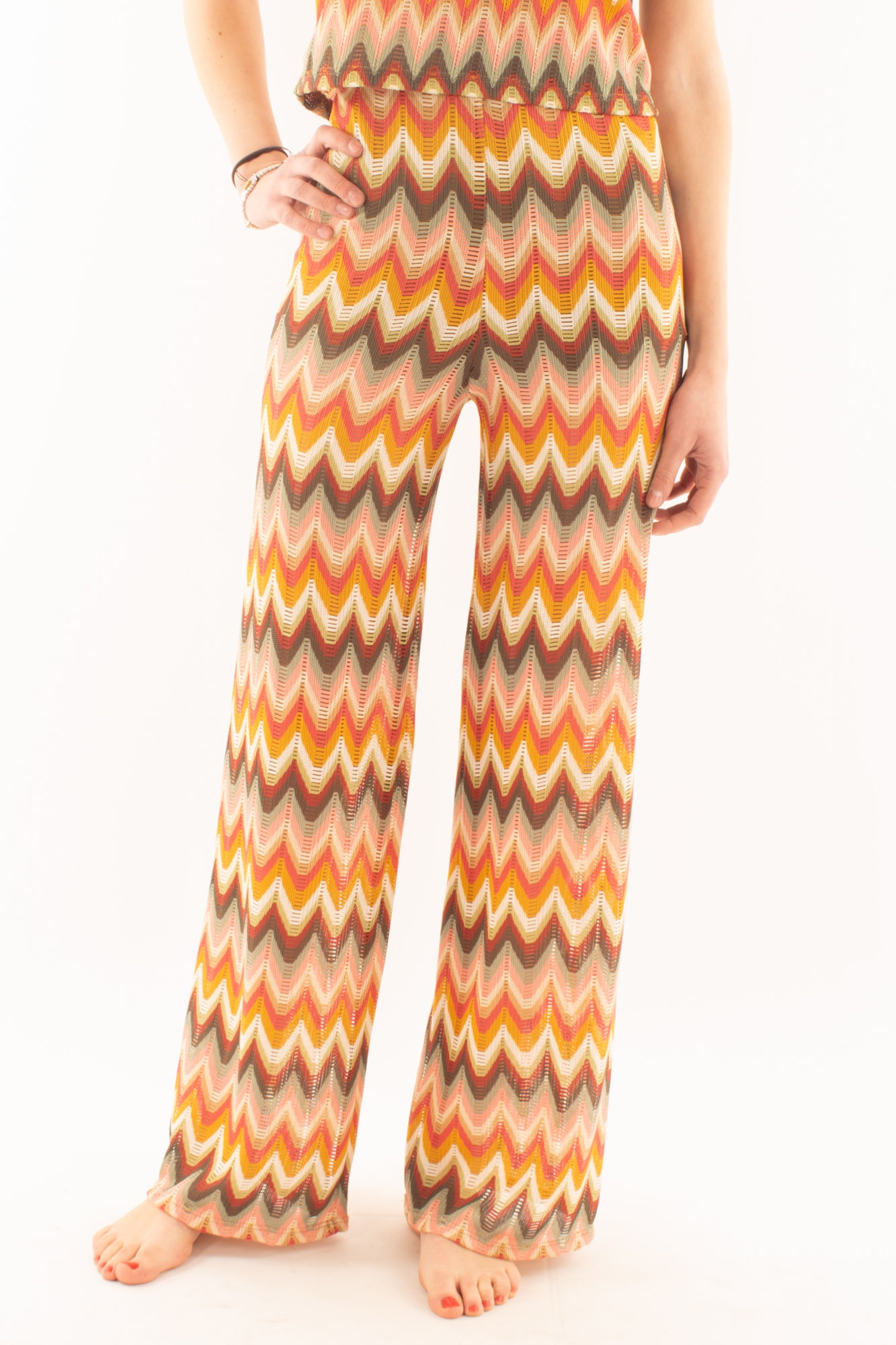 SAIPH Pantalone multicolor da Donna Saiph - Arancione Arancio