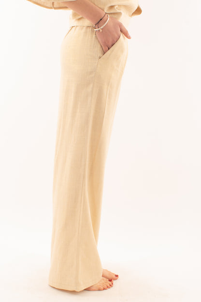 Pantalone misto lino da Donna Saiph Oro