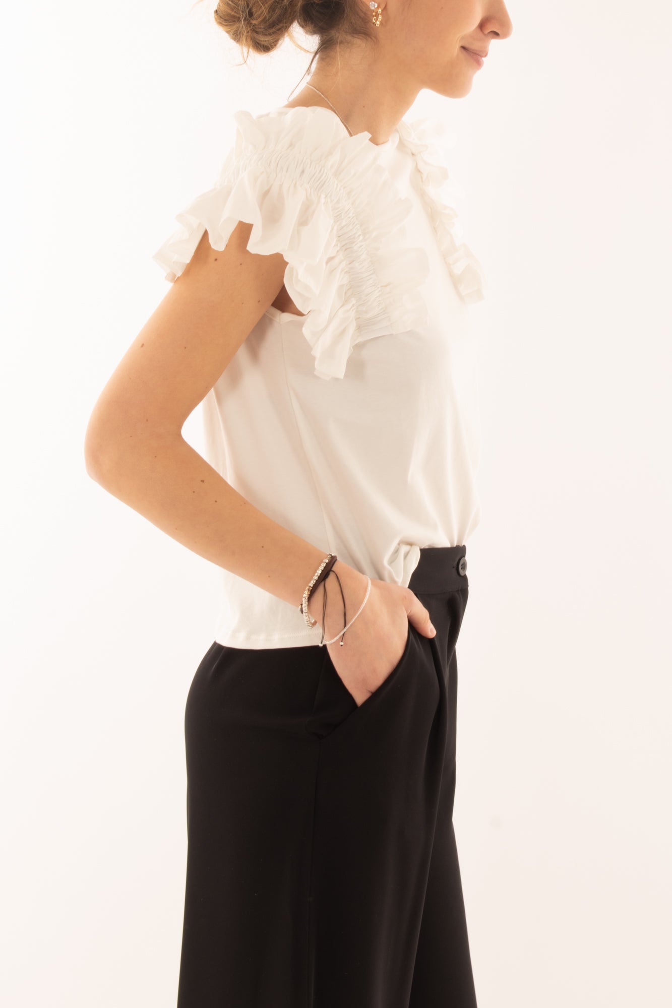 T-shirt con rouge da Donna Saiph - Bianco