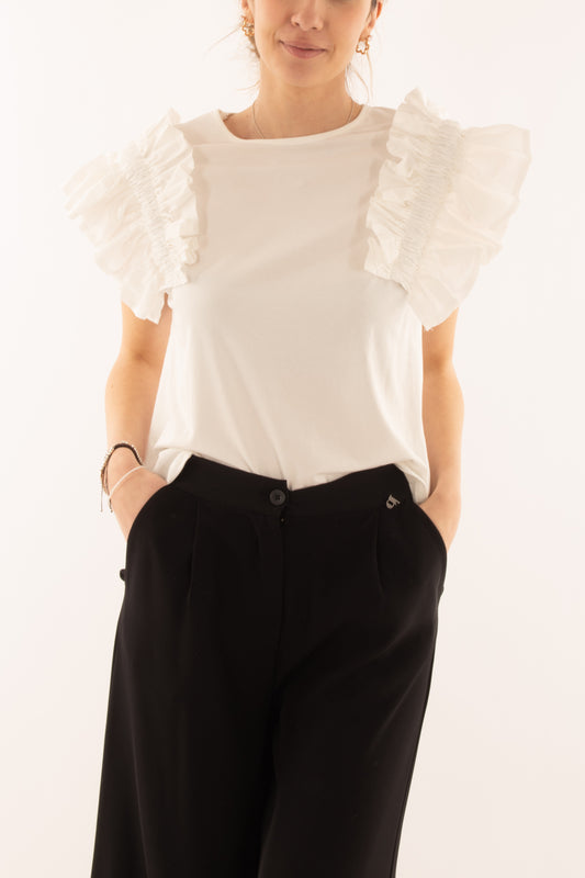 T-shirt con rouge da Donna Saiph - Bianco