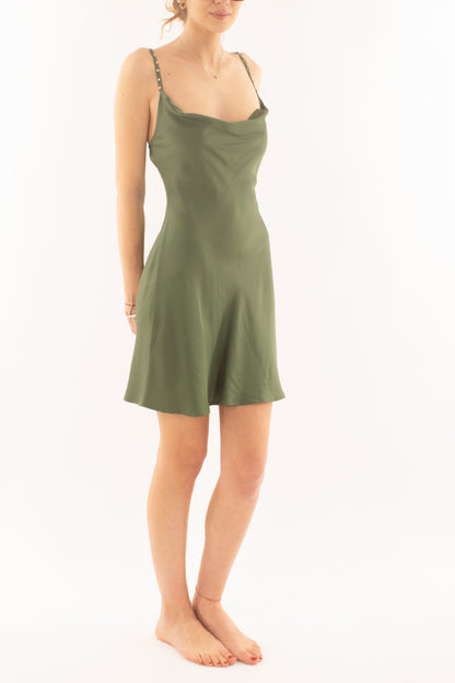 Abito corto con pietre da Donna Saiph - Verde