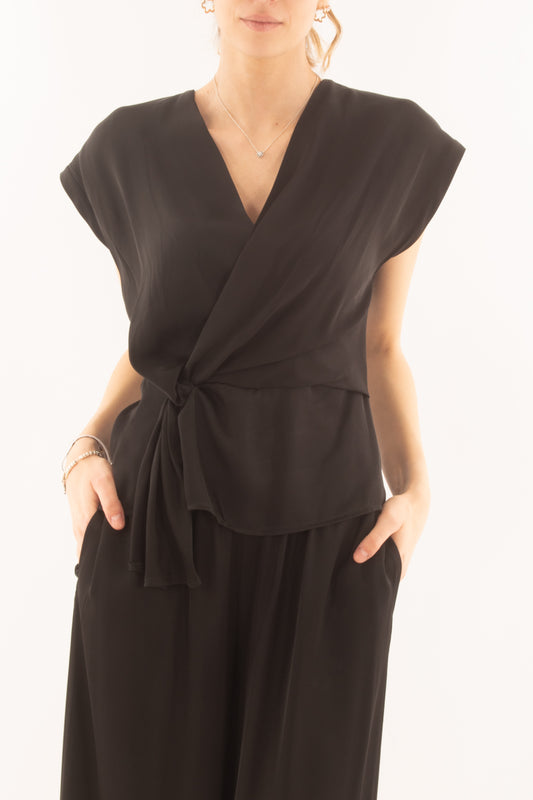 Maglia con nodo da Donna Saiph - Nero