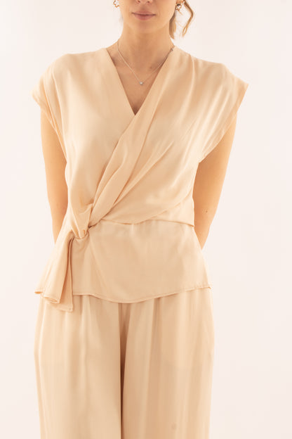 Maglia con nodo da Donna Saiph - Pesca