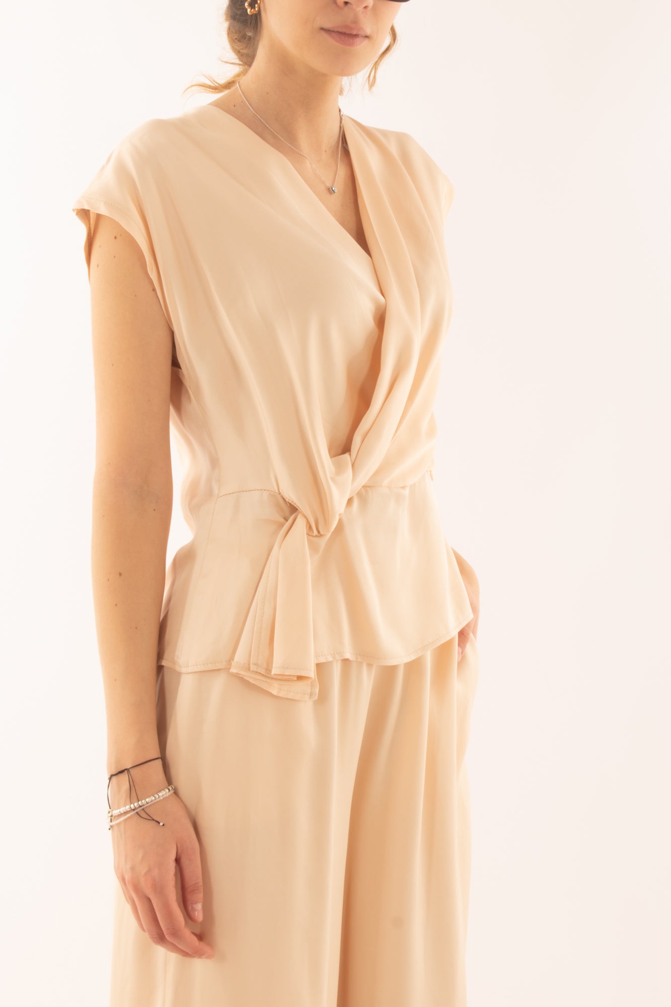 Maglia con nodo da Donna Saiph - Pesca