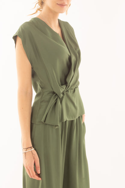 Maglia con nodo da Donna Saiph - Verde