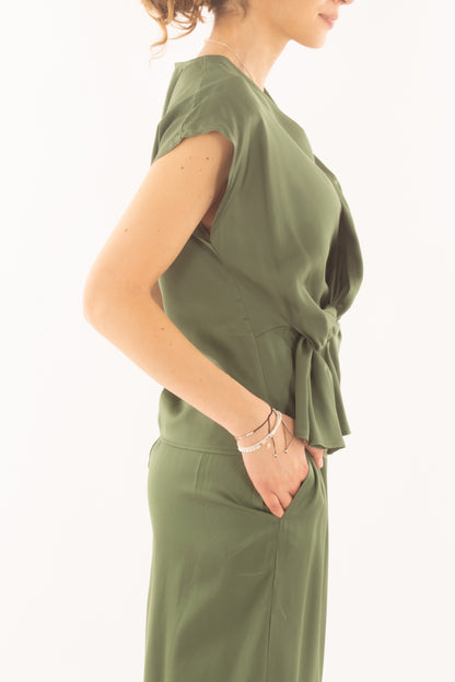 Maglia con nodo da Donna Saiph - Verde