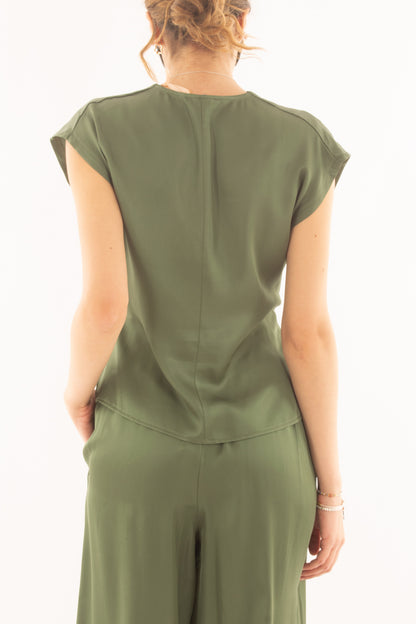 Maglia con nodo da Donna Saiph - Verde