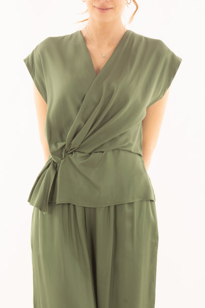 Maglia con nodo da Donna Saiph - Verde