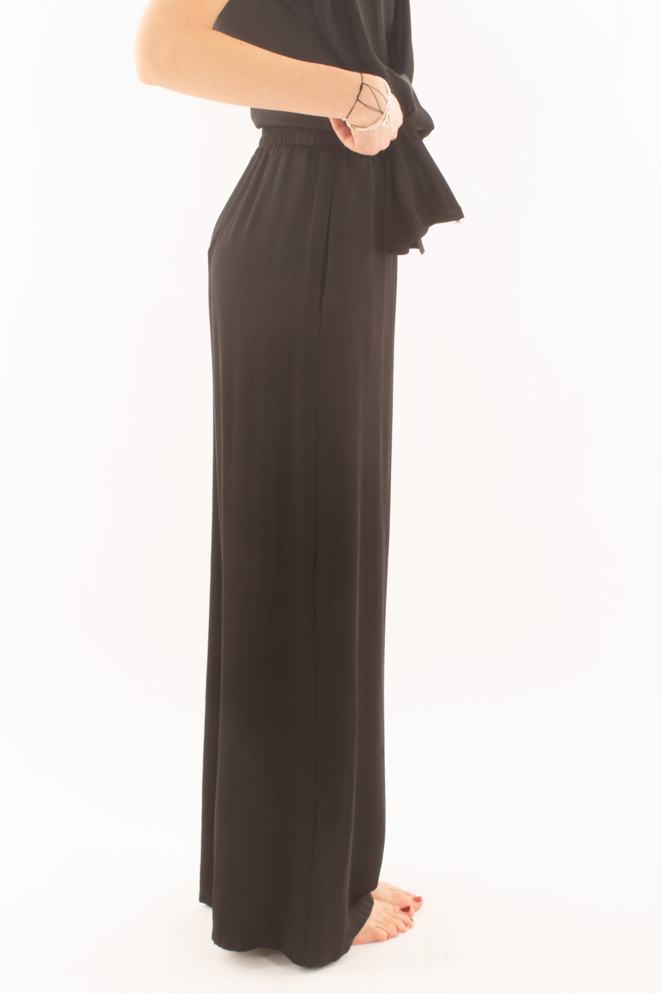 Pantalone a palazzo da Donna Saiph - Nero