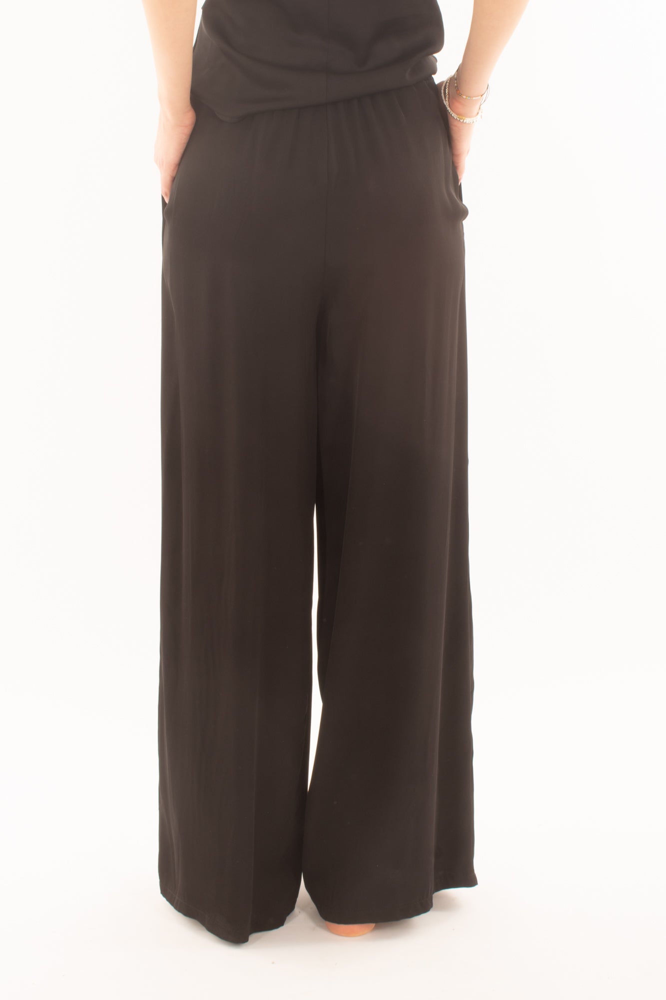 Pantalone a palazzo da Donna Saiph - Nero