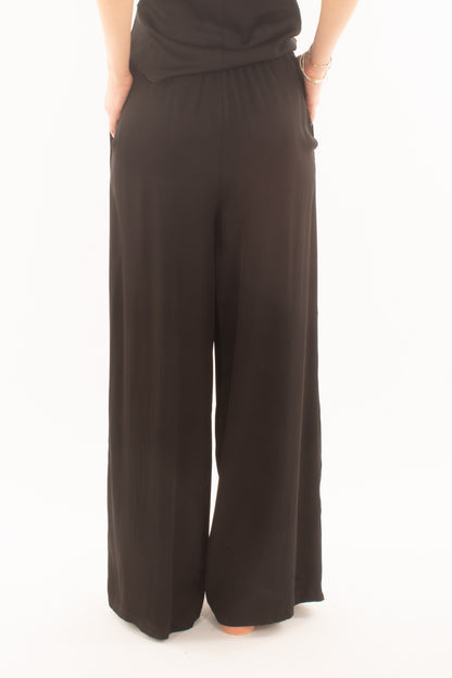 Pantalone a palazzo da Donna Saiph - Nero