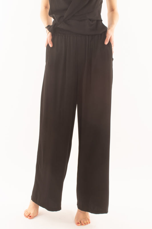 Pantalone a palazzo da Donna Saiph - Nero