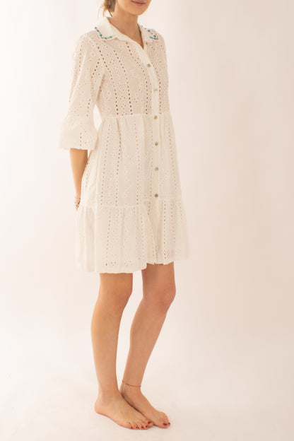 Abito san gallo con pietre da Donna Saiph Bianco