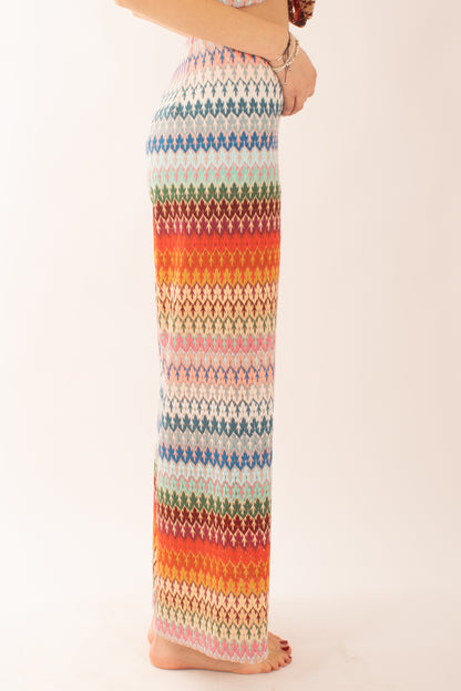 Pantalone fantasia da Donna Saiph - Rosso