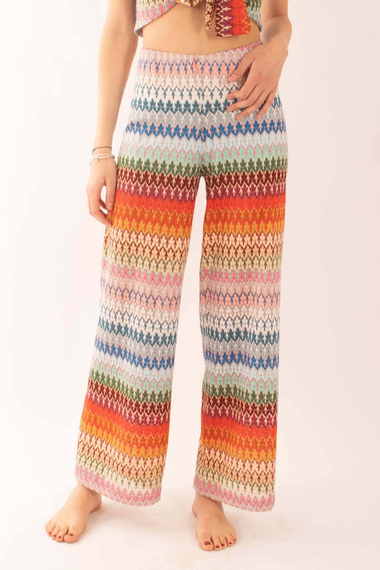 Pantalone fantasia da Donna Saiph - Rosso