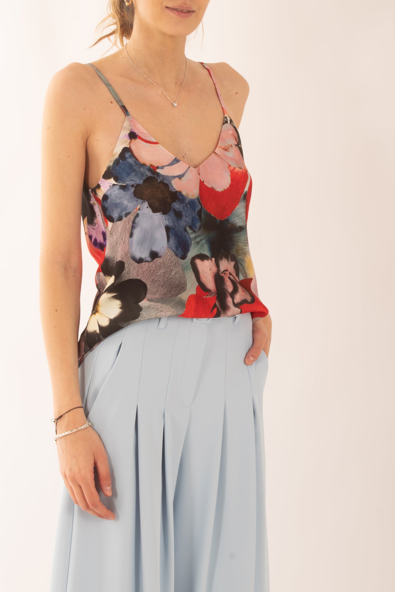 Canottiera fantasia da Donna Saiph - Viola